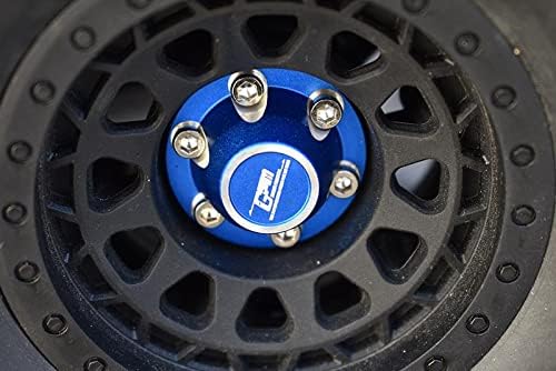 GPM Aluminium Wheel Lock (Silver Inlay Design) for Axial 1/6 SCX6 Jeep JLU Wrangler AXI05000-4Pc Set