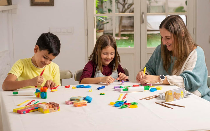 Jovi Plastilin, leicht formbare Modelliermasse für Kinder ab 2 Jahren, 30 Stangen, 15 x 2 Farben, je