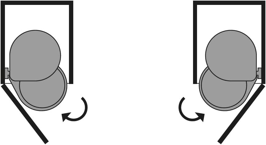 Emuca - Abfallsammler für möbeltür, Mülleimer 13L mit automatisch öffnendem Deckel und türmontage, K