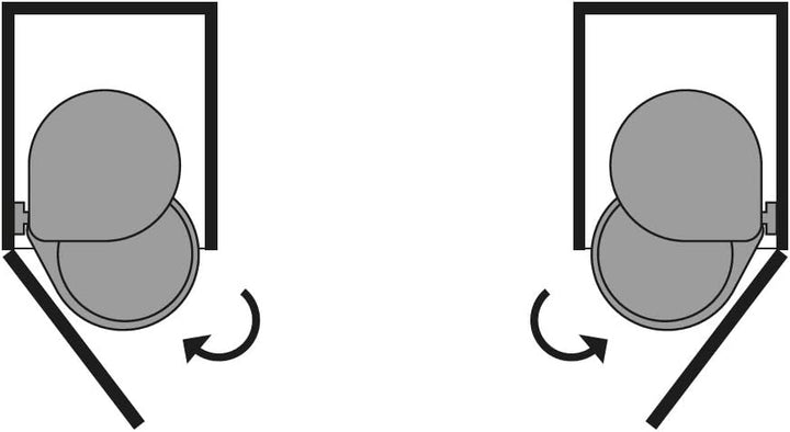 Emuca - Abfallsammler für möbeltür, Mülleimer 13L mit automatisch öffnendem Deckel und türmontage, K