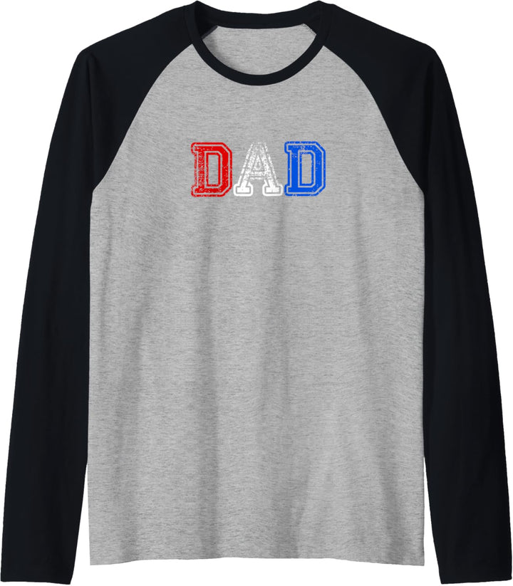 Herren Dad Gifts for Dad | Vintage Dad | Gift Ideas Fathers Day Red Raglan