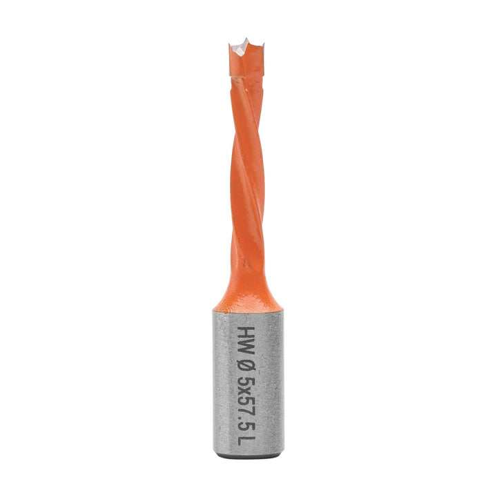 ENT 22081 Dübelbohrer HW, Schaft (S) 10 mm, Durchmesser (D) 5 mm, NL 30 mm, SL 20 mm, L 57,5 mm, Lin