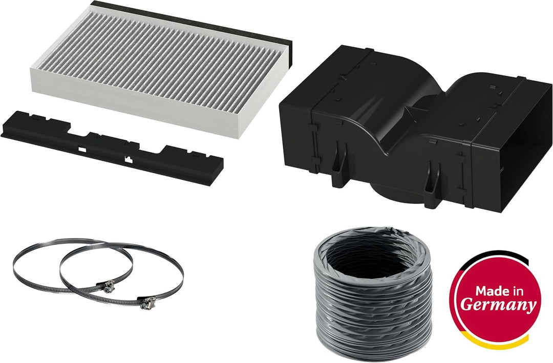 NEFF Z52CBI2X4, Clean Air Standard Umluftset für Inselessen, bestehend aus Aktivkohlefilter, Deflekt