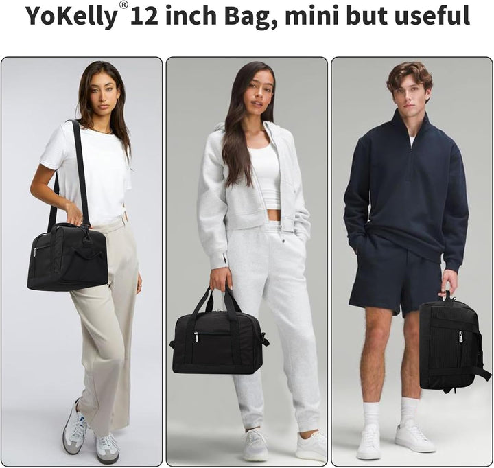 Sporttasche klein, Reisetasche 12L Mini Handgepäck Tasche für Weekender, Fitnesstasche 30x20x25cm-Sc