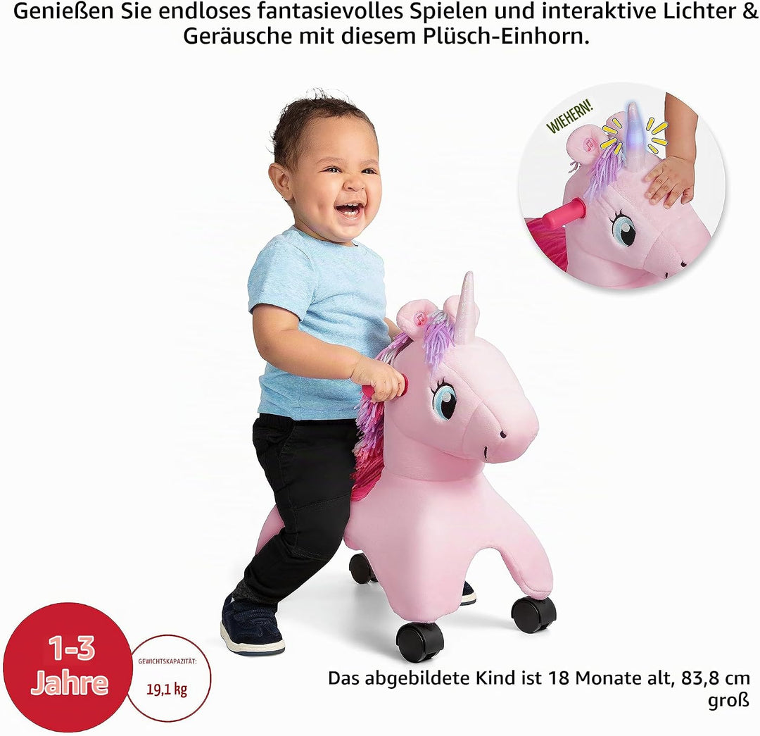 Radio Flyer Shimmer, das magische Einhorn zum Berühren mit interaktiven Lichtern und Geräuschen, pin