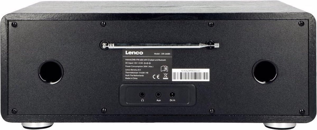 Lenco DIR 260 Internetradio - DAB+ Digitalradio - Bluetooth - WLAN - Radio-CD Player - 2,8“ Farbdisp