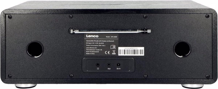 Lenco DIR 260 Internetradio - DAB+ Digitalradio - Bluetooth - WLAN - Radio-CD Player - 2,8“ Farbdisp