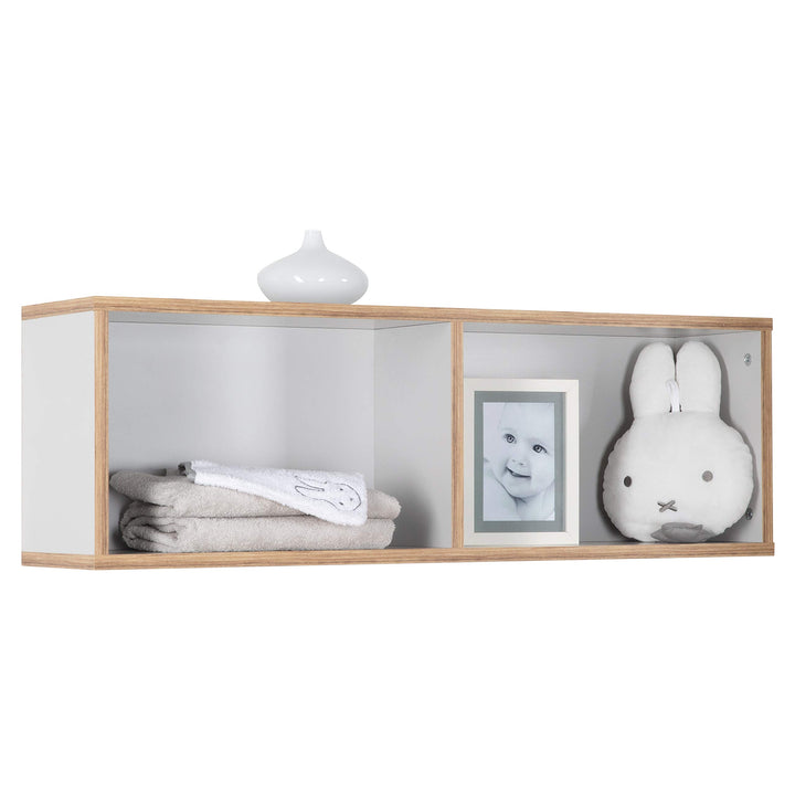 roba Wandregal 'Caro' passend zur Wickelkommode 'Caro', Hängeregal für Kinderzimmer, lichtgrau, Holz