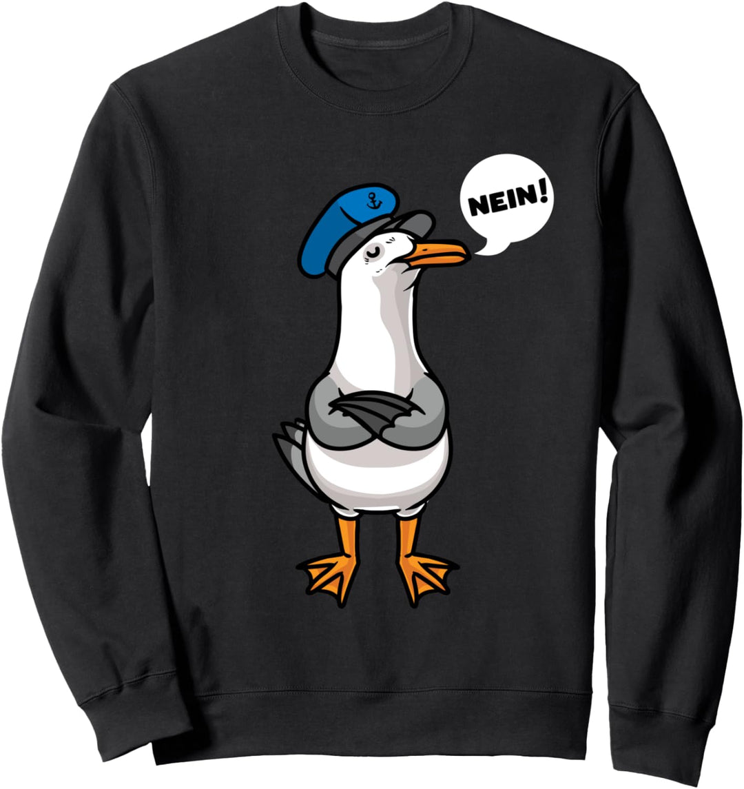 Sture Möwe Mittelmeermöwe Möwenvögel Nordsee Ostsee Meer Sweatshirt