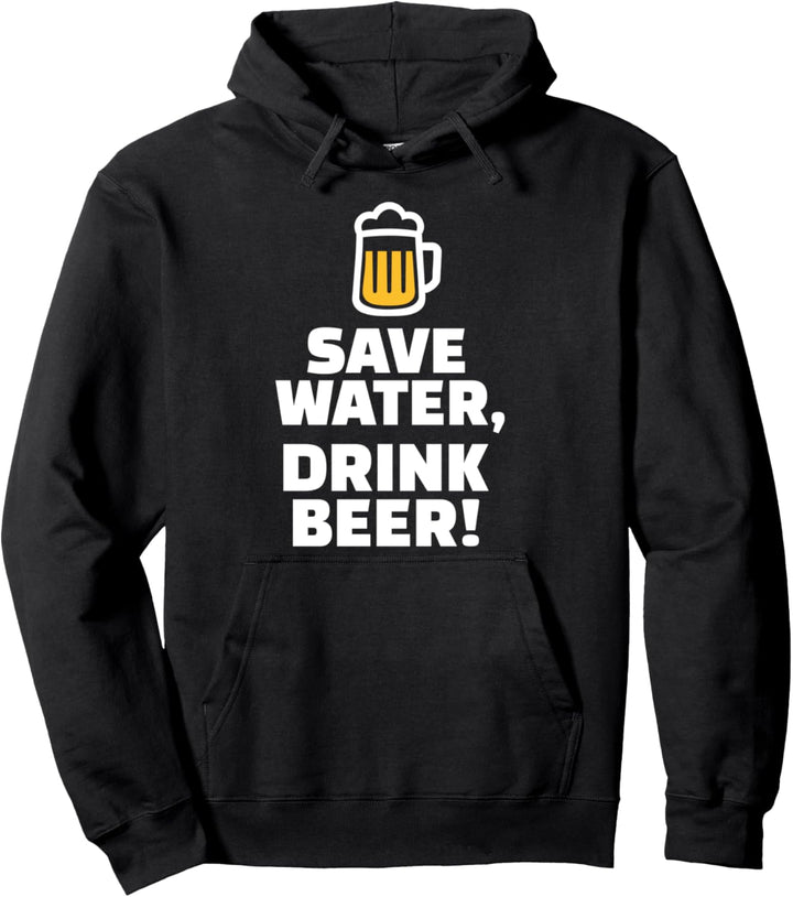 Spare Wasser trink Bier Pullover Hoodie