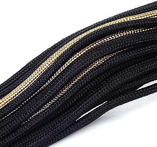 SilverStone SST-PP07-PCIBG - Netzteil-Verlängerungskabel 25cm 8pin auf PCI-E 6+2pin, schwarz/gold SS