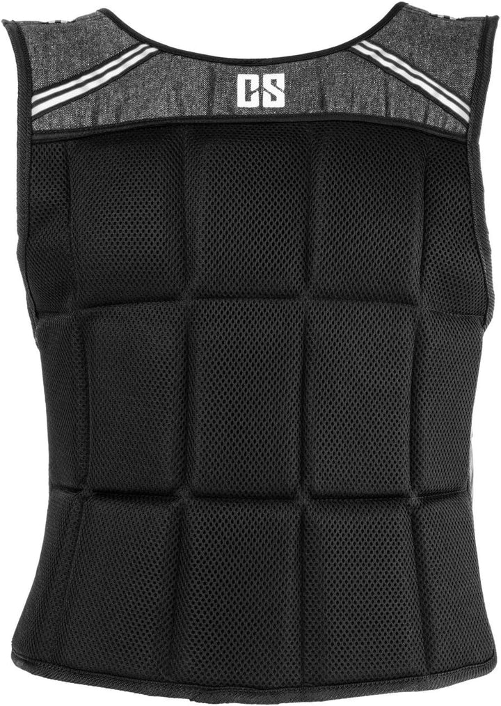 CAPITAL SPORTS Vestpro 10/20 - Gewichtsweste, Fitness-Weste, Weightvest, 10 oder 20 kg, 23 herausneh