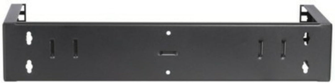 2 HE - 19 Zoll Montagerahmen für Wandbefestigungen ohne Schaniere - 180mm Tief - Schwarz 180mm tiefe