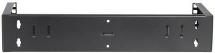 2 HE - 19 Zoll Montagerahmen für Wandbefestigungen ohne Schaniere - 180mm Tief - Schwarz 180mm tiefe