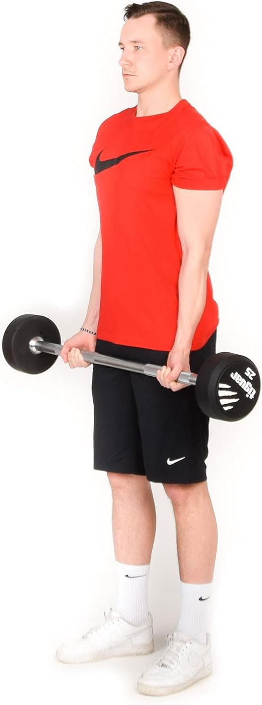 Tiguar Straight PU Barbell 10 kg Langhantel Krafttraining Gewichte Hantel