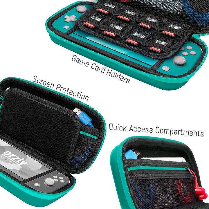 Tragetasche für Nintendo Switch Lite (Modell 2019), schützende Hartschale, tragbare Reise-Tragetasch