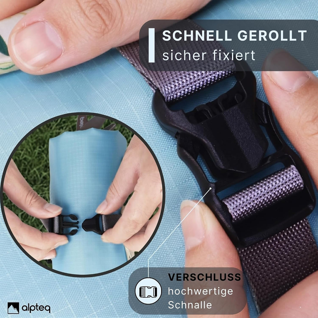 Picknickdecke 150 x 210 cm – Wasserdicht, Ultraleicht & Kompakt | Outdoor Decke in Grün für Picknick