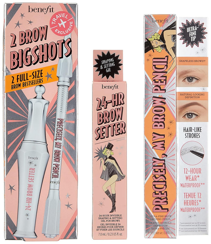 Benefit, Precisely 24H Brow Setter Duo 4 Set, 1 Set.