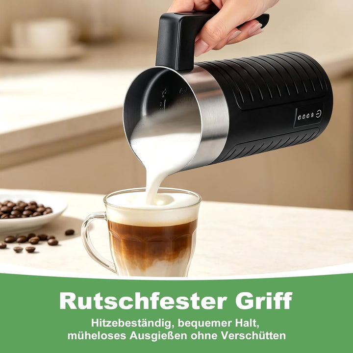 Milchaufschäumer Elektrisch, für heissen &amp; kalten Schaum, Heissrühren