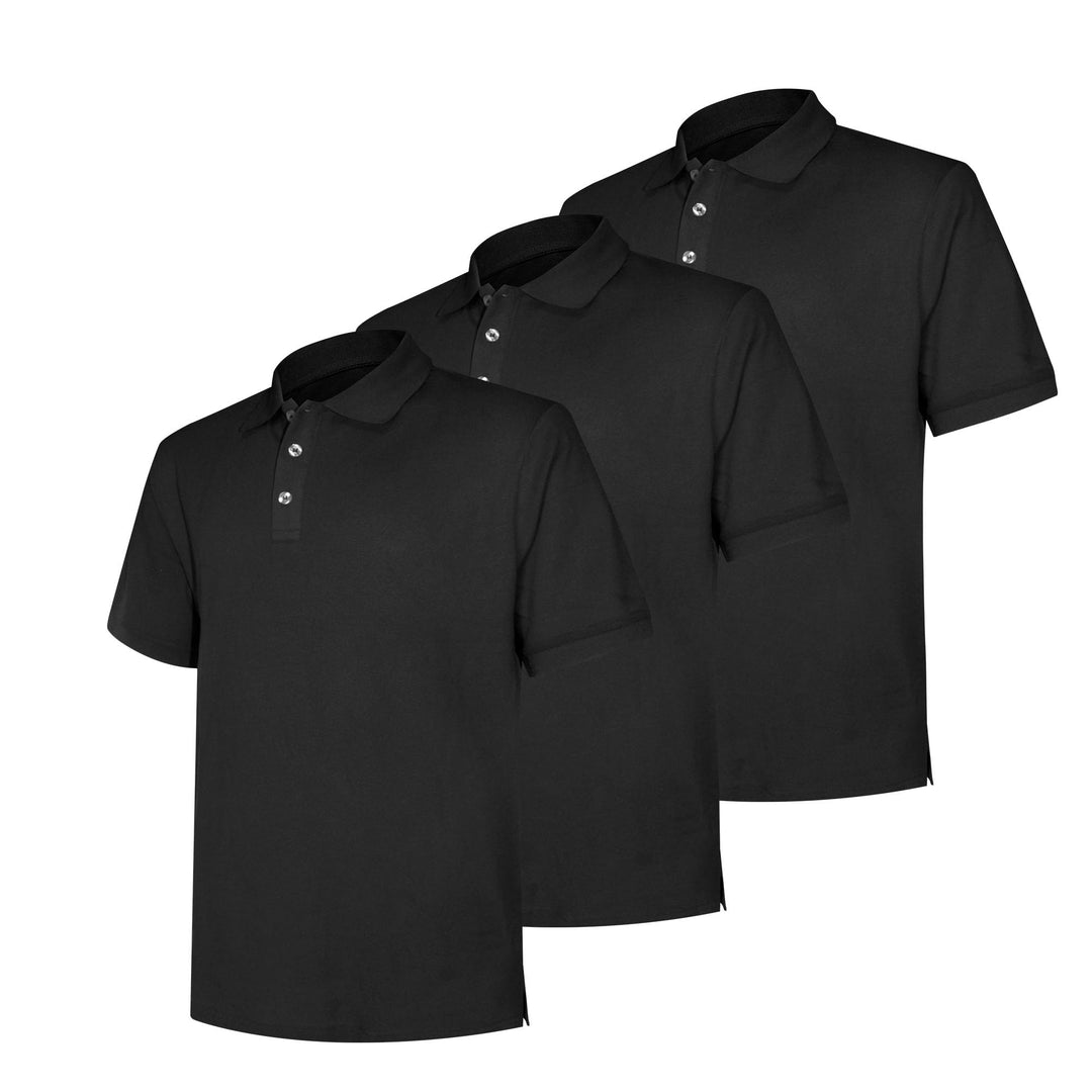 Liking Herren Basic Poloshirt Baumwolle Polo Shirts Polohemd Kurzarmshirt mit Knopfleiste Atmungsakt