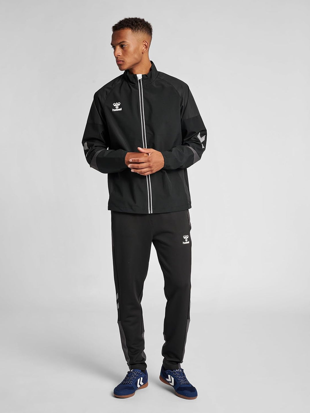 hummel hmlLEAD Trainingsjacke Herren S Schwarz, S Schwarz