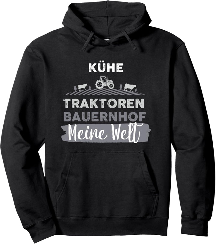 Kühe Traktoren Bauernhof Meine Welt Landwirtschaft Bauer Kuh Pullover Hoodie