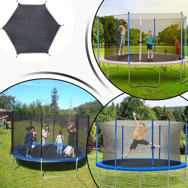Trampolin Sonnenschutz Abdeckung - Ø 143 243 305 366 427 cm Trampolin Sonnenschutznetz, UV-Resistent