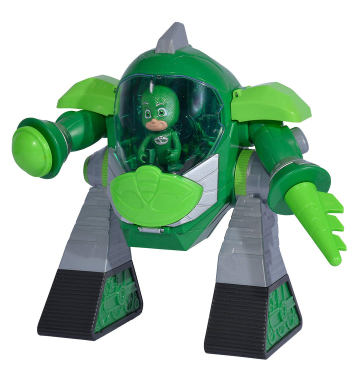 Simba 109402464 PJ Masks Turbo Roboter Gecko, mit Licht, mit Kanone, 23cm, PJ Masks Turbo Roboter Ge