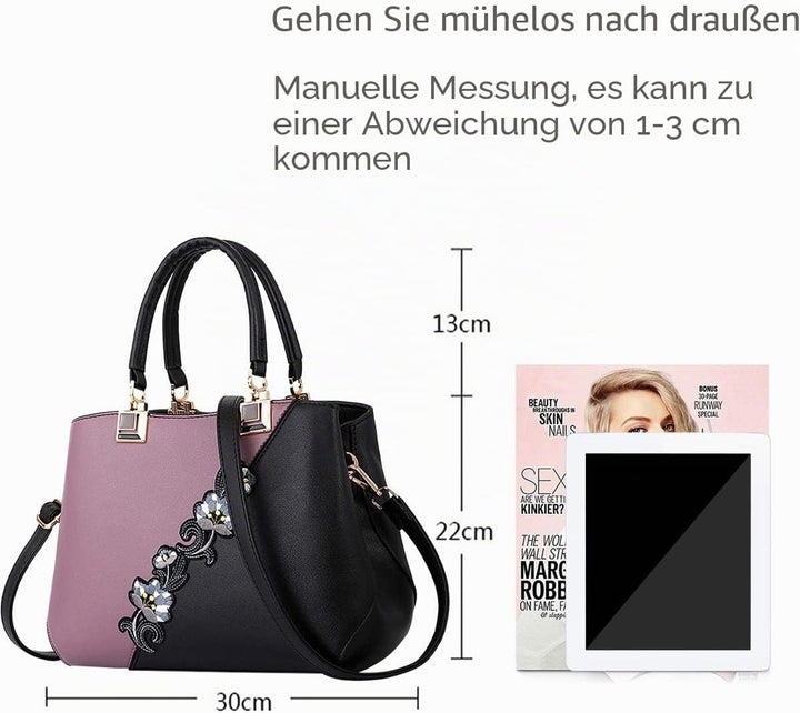NICOLE & DORIS 2024 Mode Handtaschen für Frauen Umhängetasche Damen Tragetaschen Shopper Elegant Sch
