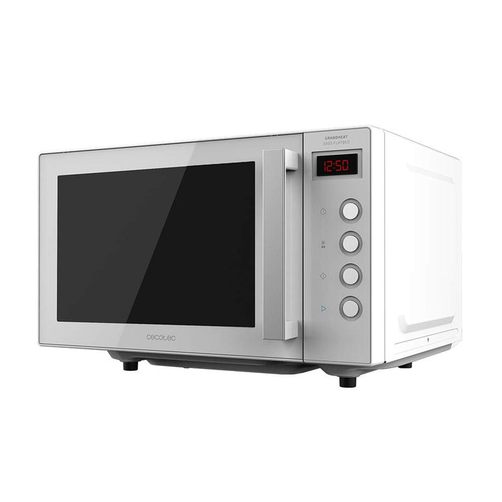 Cecotec Mikrowelle ohne Platte GrandHeat 2000 Flatbed White. Fassungsvermögen 20 Liter, Leistung 700