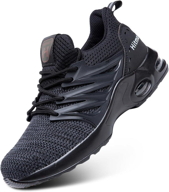 Hitmars Arbeitsschuhe Unisex Gr.36-47 Schwarz 44 EU, Schwarz 44 EU