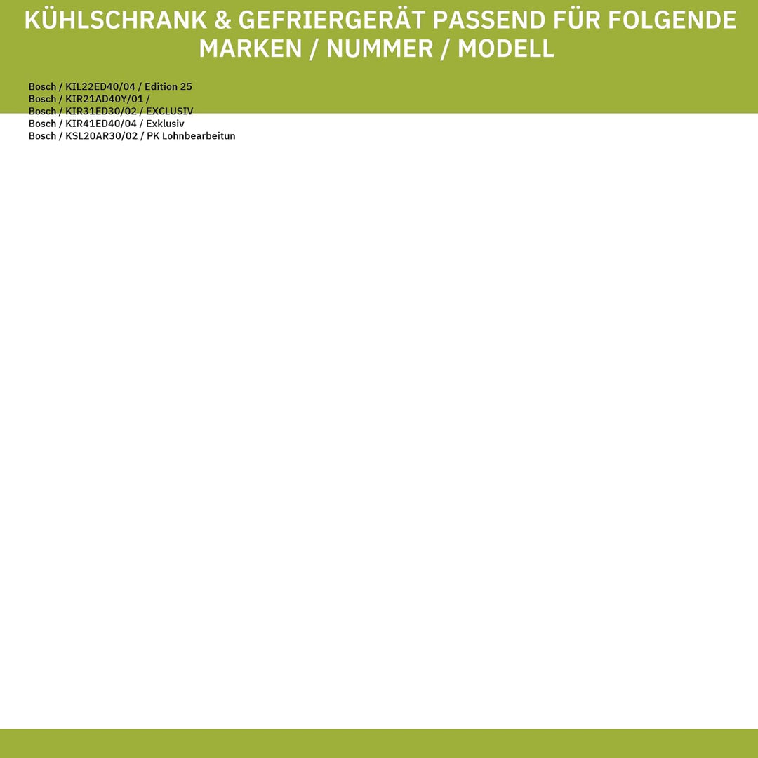 Abstellfach kompatibel mit BOSCH 00743238 Türabsteller 440x40mm für Kühlschranktüre