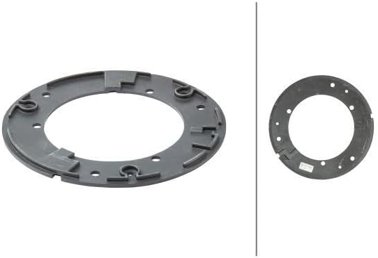 HELLA - Halogen-Rundumkennleuchte - KL 700 - 24V - gelb - rund - Anbau/geschraubt - Stecker: Flachst