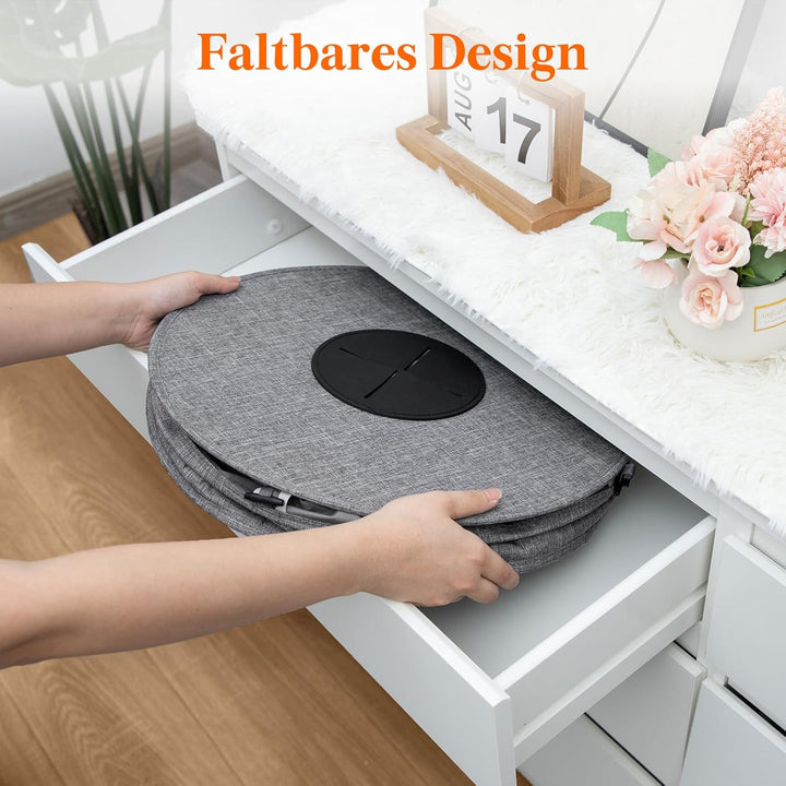 Lifewit 80L Kreis Pfandflaschen Sammelbehälter mit Deckel, Grosser Pfandflaschen behälter für die Le