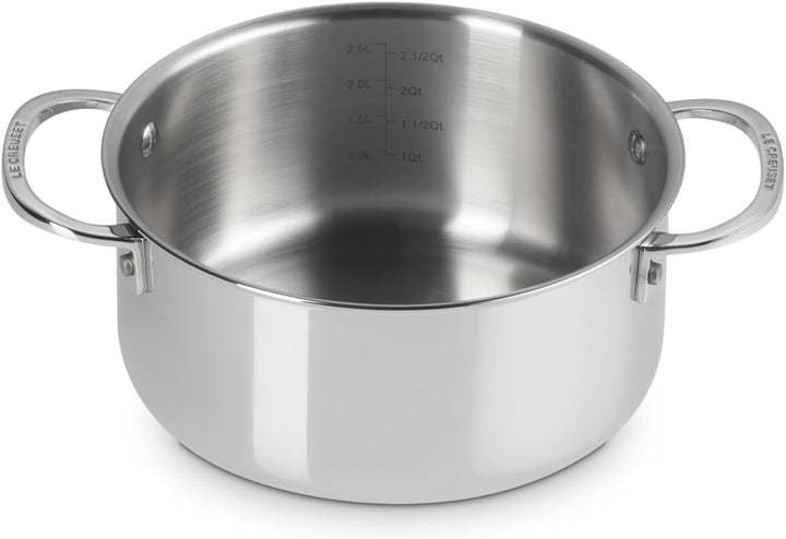 Le Creuset Signature Flacher Bräter mit Deckel, Rostfreier 3-ply Edelstahl, Ø 20 cm, 3 L, 20 cm