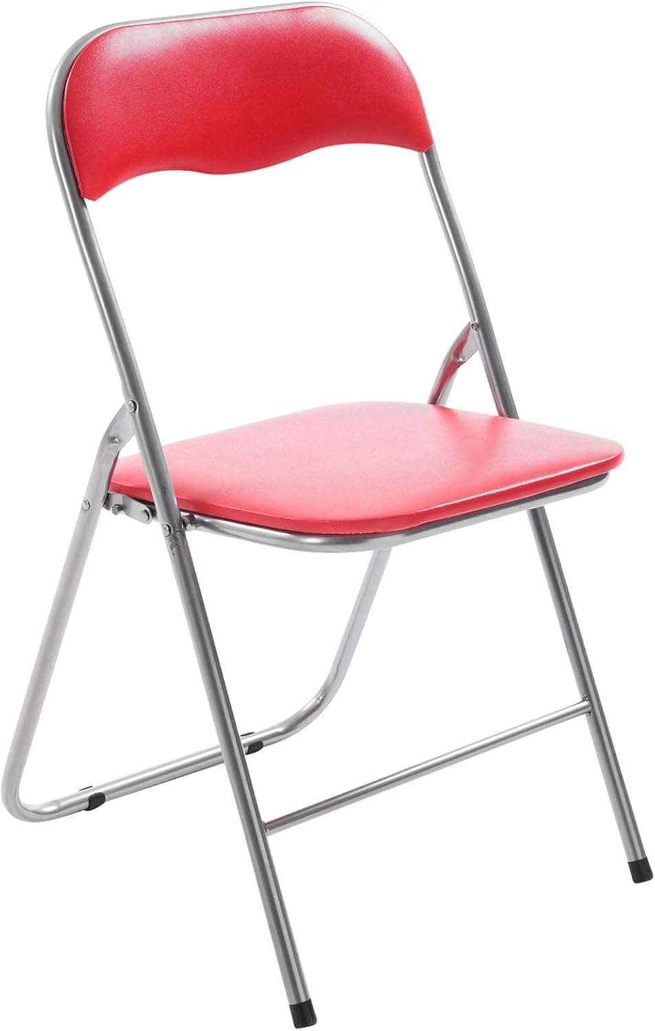 CLP 4er Set Klappstuhl Felix Gepolstert I Küchenstuhl Mit Metallgestell I Kunstleder PVC Sitz Gepols