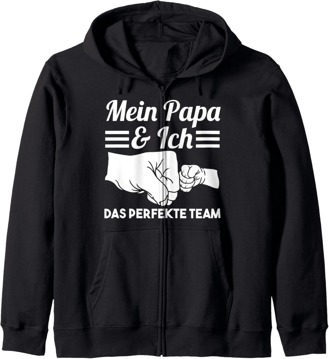 Vatertag Papa und Sohn Vater und Tochter Kapuzenjacke