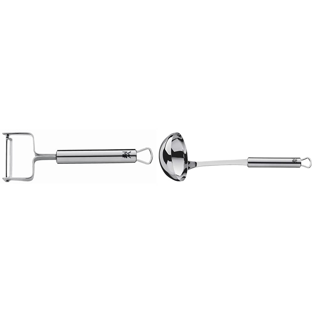 WMF Profi Plus Sparschäler 17 cm, Gemüseschäler rostfrei, Cromargan Edelstahl teilmattiert, spülmasc