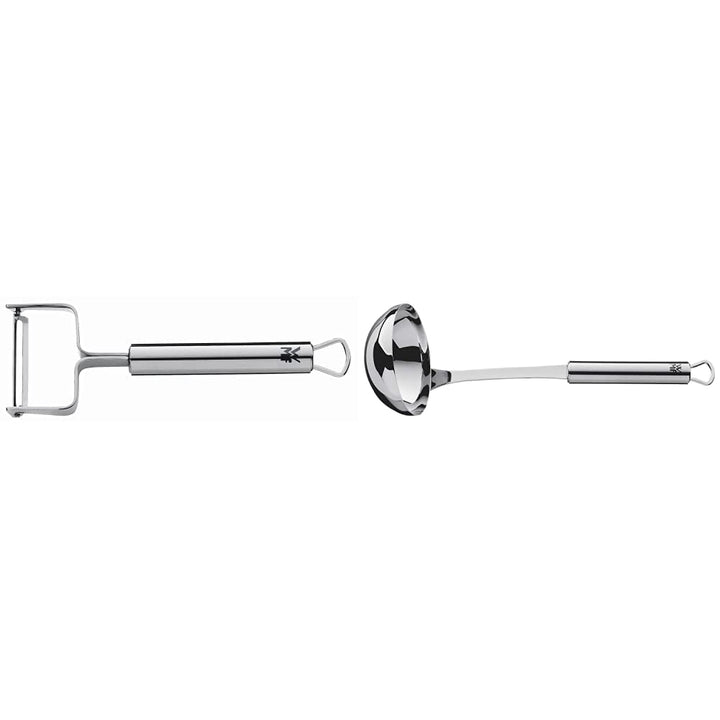 WMF Profi Plus Sparschäler 17 cm, Gemüseschäler rostfrei, Cromargan Edelstahl teilmattiert, spülmasc