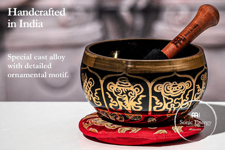 Sonic Energy Ornamental Singing Bowl – Geschenke Set, 300g Klangschale – Meditation, Deko, Yoga – in