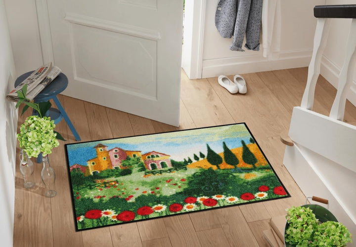 Salonloewe Rosina Wachtmeister Fussmatte Bella Vista 50x75 cm Eingangs-Matte Fussabtreter Katzen bun