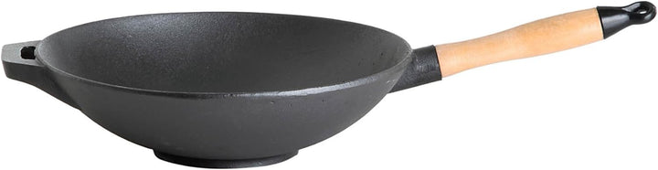 PaellaWorld 4531 Eisengusswok mit Stiel, o 30 cm