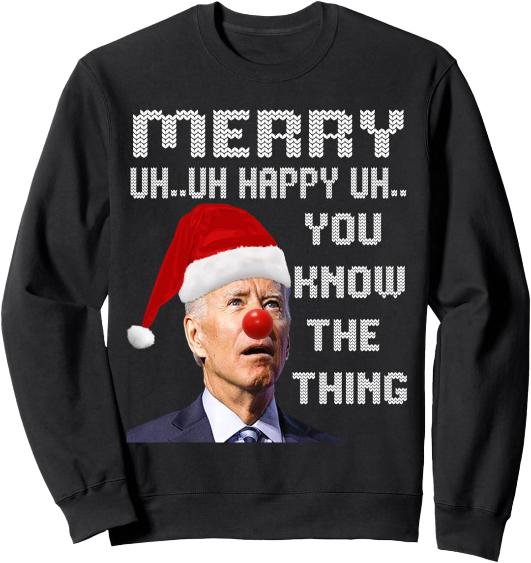 Joe Biden Ugly Christmas Sweater For Men & Women Funny Ugly Sweatshirt