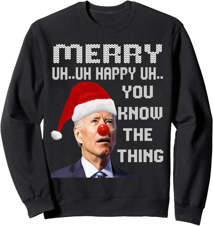 Joe Biden Ugly Christmas Sweater For Men & Women Funny Ugly Sweatshirt