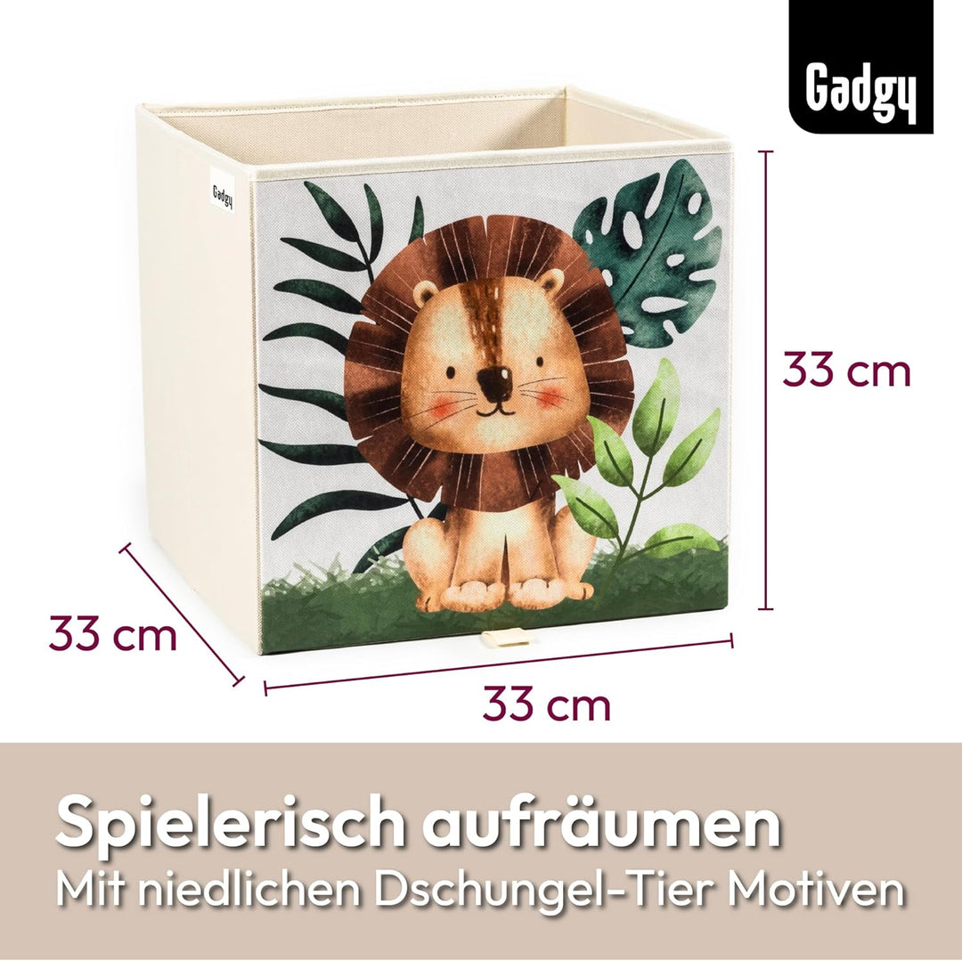 Gadgy Aufbewahrungsbox Kinder - Aufbewahrungsbox Kinderzimmer 4er Set - Kompatibel mit Kallax Boxen