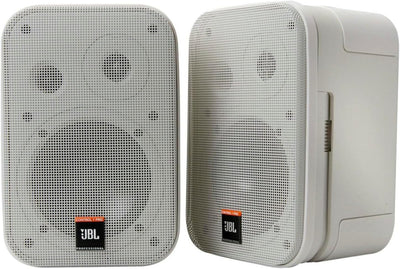 JBL Control 1 Miniatur-Lautsprecher, Pro High Performance, 150-Watt, Studio-Monitor weiss, Weiss