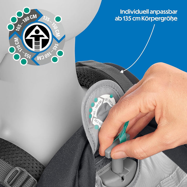 coocazoo Schulrucksack Mate, Blue Craft, blau,ergonomischer & anpassbarer Tornister, höhen- & grösse