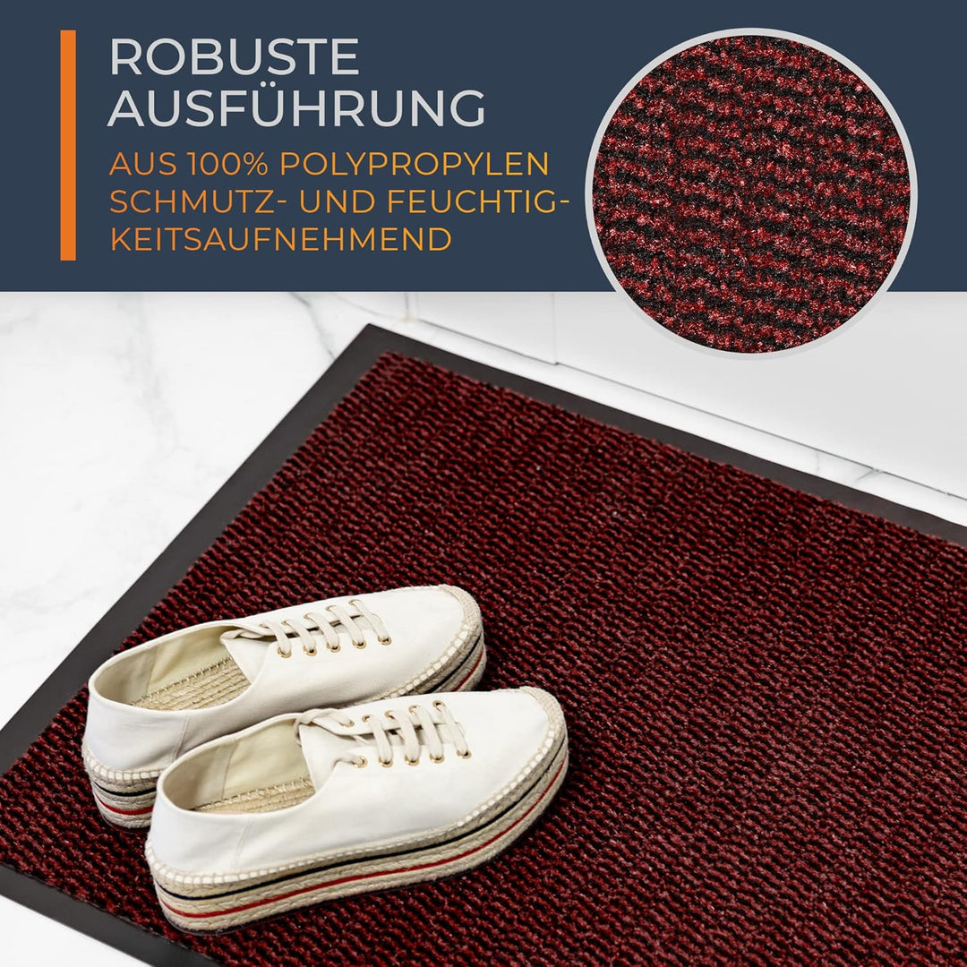 TIMELEOS Fussmatte Schmutzfangmatte mit äusserst starker Schmutz und Feuchtigkeitsaufnahme Eingangst