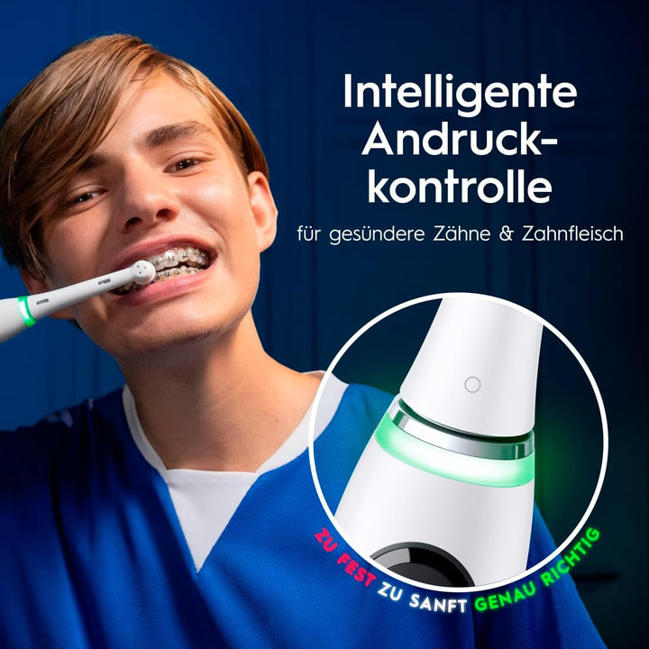 Oral-B iO Series 9 Elektrische Zahnbürste/Electric Toothbrush, 2 Aufsteckbürsten, 7 Putzmodi, Zahnpf