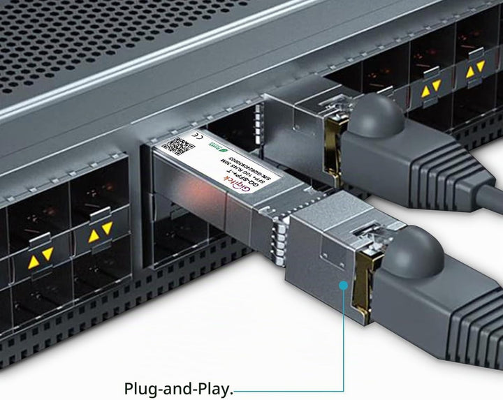 10GBASE-T SFP+ auf RJ45 Transceiver, 1.25G/2.5G/5G/10G Kupfer SFP+ Mini-GBIC Modul für Cisco SFP-10G